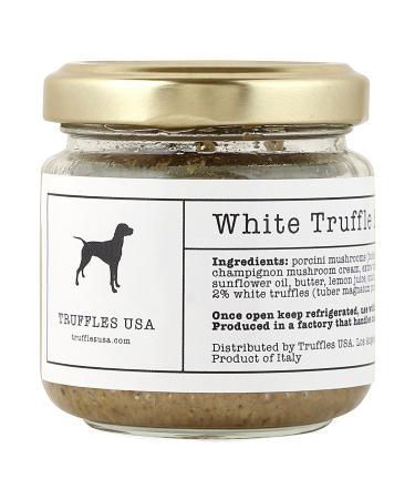 TRUFFLES USA White Truffle Sauce 2.82 oz (80g) - Imported from Italy - Specialty Food Truffle Sauce
