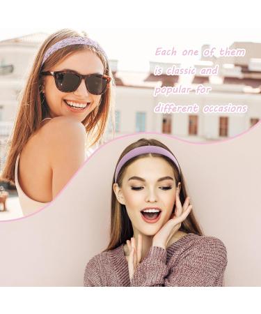 COMNICO Fashion Headbands for Women 7 Pieces Non Slip Girls Headbands Set Cute Fabric Sparkly Multiple Color Hair Bands Hair Accessories for Women Girls Kids Colorful A - Buy Online on GoSupps.com