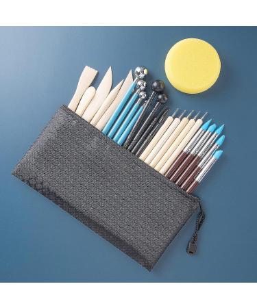 24PCS Pottery Carving Tool Clay Sculpting Tools Modeling DIY Craft Tool  with Bag 