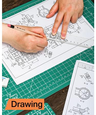 18" x 12" Self Healing Sewing Mat  Idemeet Rotary Cutting Mat for Craft  5-Ply Blade Table Protecter Cut Board for Handcraft Project  A3  Green Green A3 - Buy Online on GoSupps.com