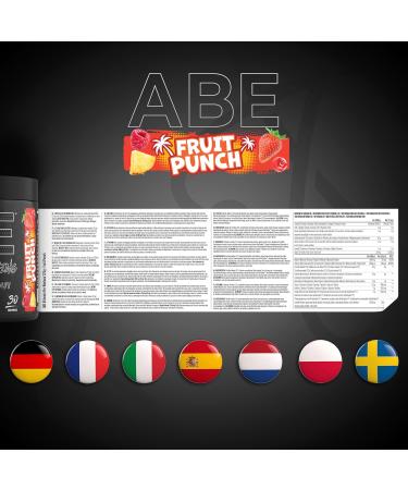 Applied Nutrition ABE Pre Workout Powder - Fruit Punch Flavor - 375g (30 Servings) - Buy Online on GoSupps.com