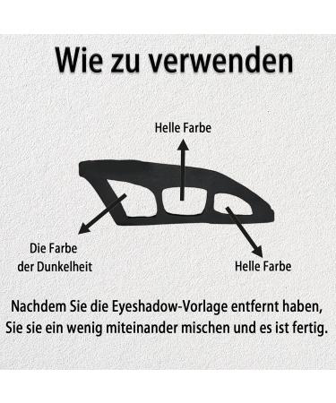 Vimmvid 3 Pieces Eyeshadow Stencil Eyeshadow Stencil with Makeup Brush Eyeshadow Quick Makeup Stencil for Deepening Your Eyes for Eyeliner Stencil for Beginners - Buy Online on GoSupps.com