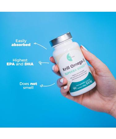 Buy Go-Keto Krill l Omega 3 Superba Boost - 90 Premium Capsules | High EPA & DHA MSC Certified Krill Oil for Optimal Health - Buy Online on GoSupps.com