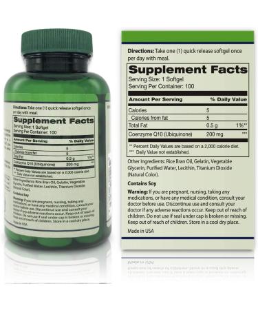Buy CoQ10 200mg - High Absorption Antioxidant Supplement - 100 Softgels for Heart Health & Energy - International Shipping Available - Buy Online on GoSupps.com