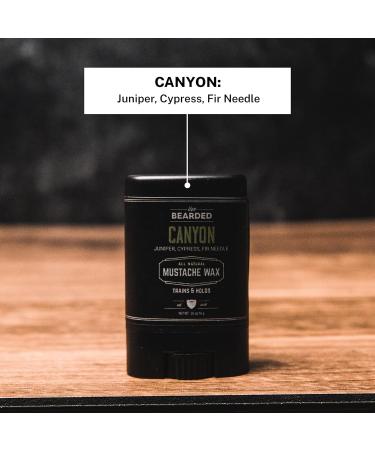 Buy Live Bearded Mustache Wax Stick - All-Natural Medium Hold Beard & Mustache Wax for Men - USA Made - Canyon Scent - 0.35 Oz - Buy Online on GoSupps.com