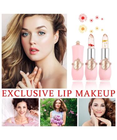 Color Changing Lipstick Flower Lip Gloss Set - Long Lasting Moisturizing Formula - 2PCS Nutritious Makeup Kit - B Set - Buy Online on GoSupps.com