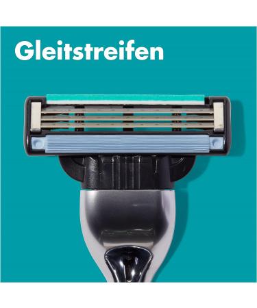 Buy Gillette Mach3 Men's Wet Razor + 8 Blades - Perfect Gift for Him | International Shipping Available - Buy Online on GoSupps.com