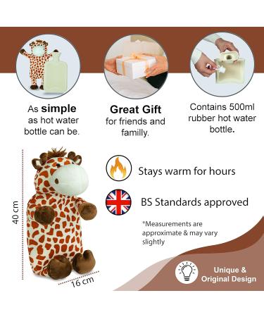 Things2KeepUWarm Giraffe Plush Hot Water Bottle - Cute and Cuddly Animal Design - Buy Online on GoSupps.com
