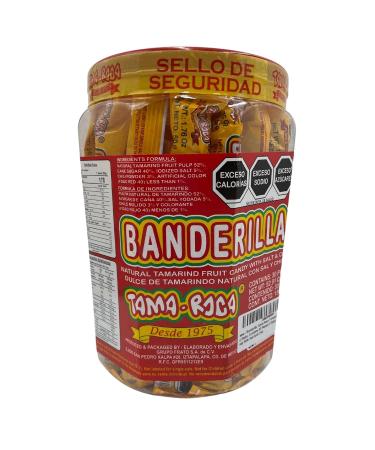 Banderilla Tama-Roca Tamarindo Mexican Candy Sticks. Contains 30 Pieces of Spicy Tamarind Candy With Salt And Chili. 30 Count (Pack of 1)