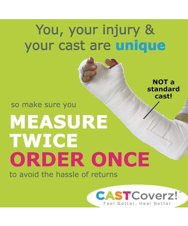 CastCoverz! Designer Arm Cast Cover - Peace of Fun - Medium Long: 21" Length X 12" Circumference - Removable and Washable - Made in USA Medium (Pack of 1) Peace of Fun - Buy Online on GoSupps.com