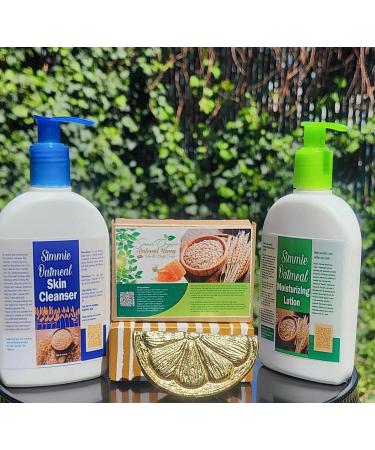 Buy Simmie Oatmeal Combo (Soap Cleanser Moisturizing Lotion) 5.33 Fl Oz (Pack of 3) | International Shipping Available - Buy Online on GoSupps.com