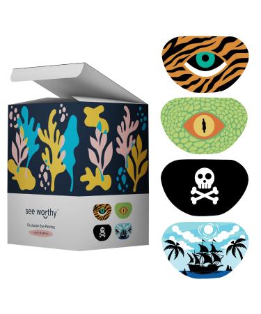 See Worthy Adventure Eye Patches for Kids, Innovative Shape, Smart Adhesive Technology, Breathable Material and Fun Eyepatch Designs (48 per Box) - Buy Online on GoSupps.com