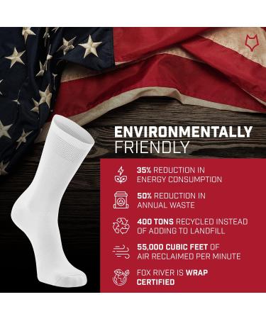 FoxRiver Coolmax Ultra-lightweight Liner Crew Socks White 9-11.5 | Men's Wick Dry Technology - Buy Online on GoSupps.com