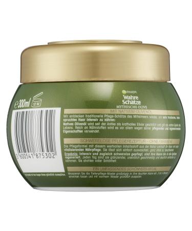 Buy Garnier Hair Mask 300ml | Intensive Treatment with Olive Oil & Vitamin E for Dry Stressed Hair - True Treasures - Buy Online on GoSupps.com