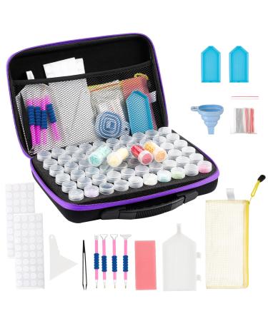 Douorgan Diamond Painting Storage Containers 60 Slots Diamond Painting Accessories and Tools Portable Diamond Painting Organizer Shockproof Diamond Art Storage Case Jewelry Beads Storage Box - Buy Online on GoSupps.com
