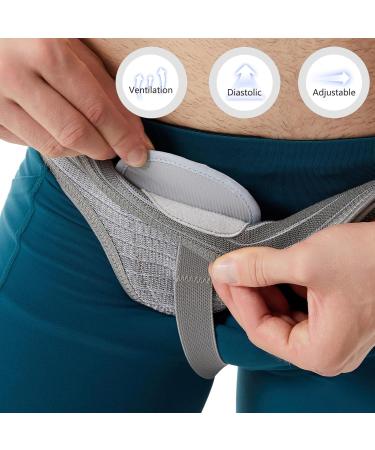 HEERTEEAJ Inguinal Hernia Belt I For right and left side I Hernia Belt I Postoperative Men's Inguinal Hernia Support Belt for Inguinal Hernia | Adjustable Elasticity M Left Side - Buy Online on GoSupps.com