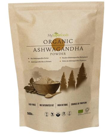 MySuperfoods Organic Ashwagandha Powder 500g Rich Source of Vitamin B6 & B12 500 g (Pack of 1) - Buy Online on GoSupps.com