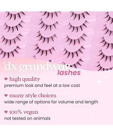 Buy Anime Lashes 3D Volume Mink False Eyelashes | Korean & Japanese Natural Look | Cosplay & Manga Style | 5 Pairs LK02 by dxg - International Shipping - Buy Online on GoSupps.com