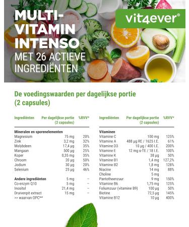 VitaminVersand24 DE Multivitamin AZ 365 highdose capsules with 26 bioactive forms & branded raw materials Vitamins + Minerals Allinone Complex Vegan - Buy Online on GoSupps.com