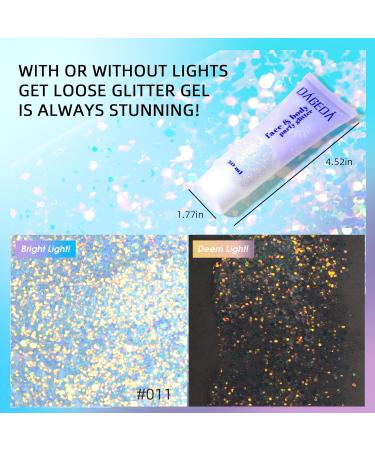 Buy Prreal Body Glitter Gel 50ml - Holographic Face & Body Sequins Chunky Glitter for Makeup Festival Ready Phantom Blue - Buy Online on GoSupps.com