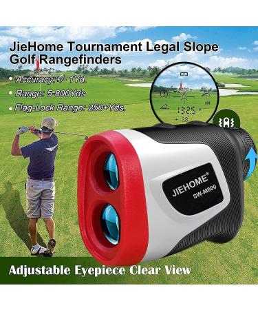 Golf Rangefinder Slope 800Yds 6X with Flag-Lock Pin Sensor - Rechargeable & Tournament Legal - SW-M800 - Buy Online on GoSupps.com