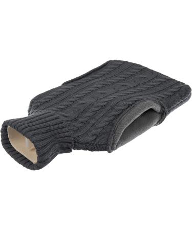 FiNeWaY 2L Hot Water Bottle Body Warmer with Pocket - Knitted Grey | Pain Relief for Back, Neck, Shoulder, Leg Arthritis | Aches, Cramp - Buy Online on GoSupps.com