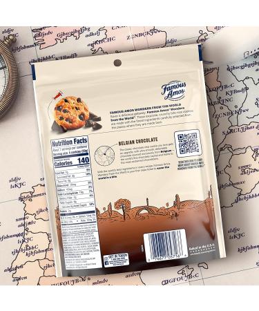 Famous Amos Wonders of the World Belgian Chocolate Chip Cookies - Gourmet Bite-Sized Treats in 7 oz Resealable Bag - Buy Online on GoSupps.com