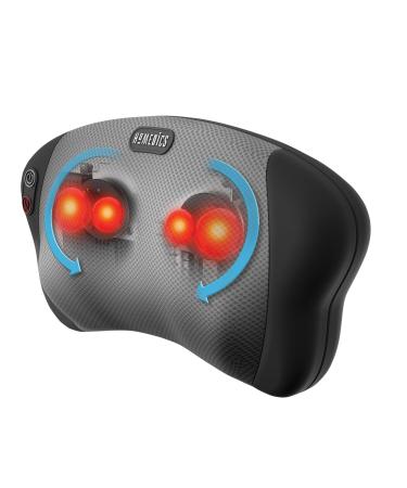 Homedics massage cushions Shiatsu massage with gentle warmth loosening of knots and tension relaxation in the neck shoulder and back versatile compact and easy to transport black