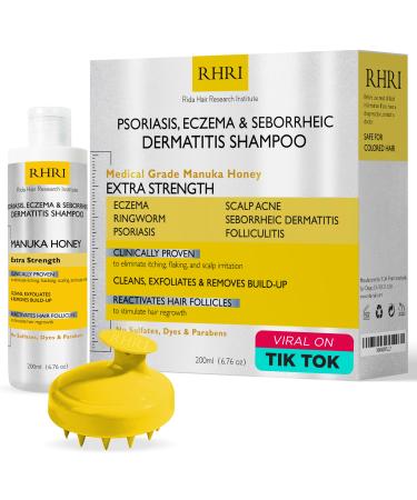 Antifungal Psoriasis Shampoo Eczema Shampoo Seborrheic Dermatitis Shampoo | Soothes Itching Flaking & Irritation | Repairs Scalp Strengthens Hair Stimulates Regrowth | Medicated Scalp Treatment