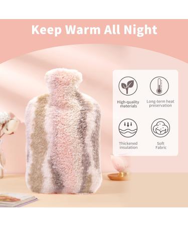 Hot Water Bottle with Soft Cover 2L for Menstrual Cramps & Pain Relief - Pink, HP-Pink - Buy Online on GoSupps.com
