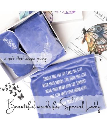 Relaxation Gifts for Women: Heated Lavender Neck Wrap & Eye Mask Set - Microwavable, Destress, Mother's Day, Birthday, Thank You Gifts - Buy Online on GoSupps.com