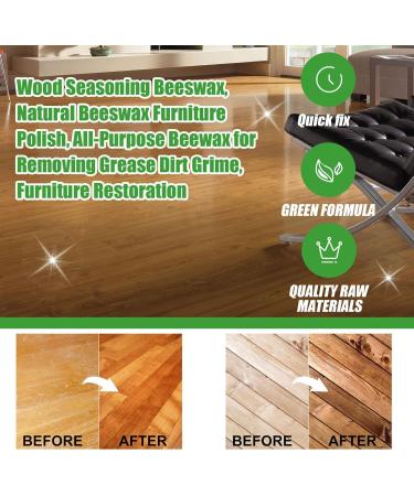 Wood Seasoning Beeswax for Furniture | Restorative Polishing Cleanser Wax - Multipurpose Wood Furniture Polish Wooden Finish Restorer Conditioner for Glow Cabinet Protector Paste Kroren - Buy Online on GoSupps.com