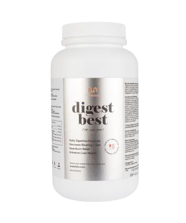 NuSisters Digestive Enzymes Digestive Aid Natural and Quick Relief of Indigestion Pain Eliminate Bloating Gas and Heartburn Improve Digestion of Carbs and Fat Helps Support Liver Function - Health Canada Licensed NPN #80109916 (120 Capsules)
