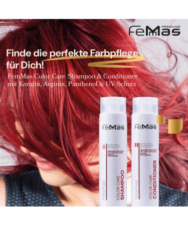 Femmas Color Care Shampoo 300 ml & Conditioner 300 ml Bundle Care for colored hair Colorretaining care for longlasting bright color 300 ml 2er Pack shampoo and conditioner - Buy Online on GoSupps.com