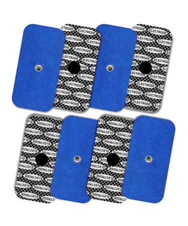 TENSPAD SILVER 8 electrodes with silver pattern for Compex 50x100 mm with 1 SNAP connector - Buy Online on GoSupps.com