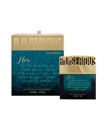 R U Serious Her Eau de Parfum Spray For Women 3.4 Fl. Oz Fruity Floral Fragrance with Warm Woody Notes For HER - Buy Online on GoSupps.com