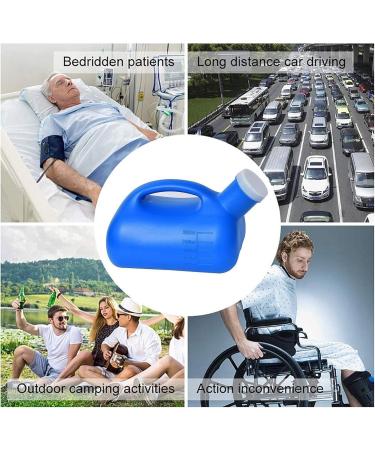Men Urinal Men's Male Bed Urinal Pee 3000ML Collector Tube Convenient and Practical Urinal - Buy Online on GoSupps.com