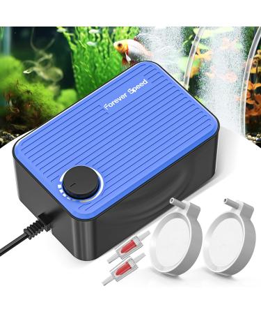 Forever Speed Aquarium Air Pump Extremely quiet 5.5W 240l/h Air pump Aquarium oxygen pump very quiet with double air holes and more oxygen intake 60-400l - Buy Online on GoSupps.com
