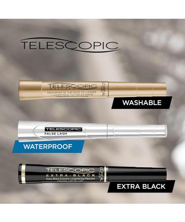 L'Or al Paris Black Telescopic Gold Mascara - 2 Pack (8 ml Each) | Precision & Length for Stunning Lashes - Buy Online on GoSupps.com
