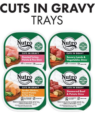 NUTRO Adult High Protein Grain-Free Wet Dog Food Variety Pack - Beef, Lamb, Chicken, Turkey - 36 Pack x 3.5oz - Buy Online on GoSupps.com