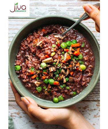 Jiva Organics Organic Red Rice 10 Pounds Bulk Bag - 100% Natural & Non-GMO from India - Buy Online on GoSupps.com