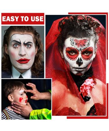 Professional Clown Makeup Kit - Waterproof Oil-Based Face & Body Paint for Halloween Cosplay & SFX Special Effects - Buy Online on GoSupps.com