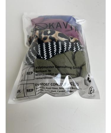 Kavya Boho Print Leopard Headbands for Women - 6 Pcs Hair Accessories Set | Elastic Hair Bands for Fashion and Yoga - UK Wide Delivery - Buy Online on GoSupps.com