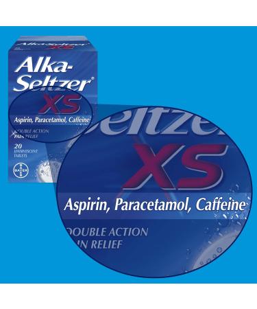 Alka-Seltzer XS Pain Relief Tablets - Pack of 20 (1 Pack) - Buy Online on GoSupps.com