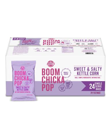 Angie's BOOMCHICKAPOP Sweet & Salty Kettle Corn Popcorn, 1 Ounce (Pack of 24)