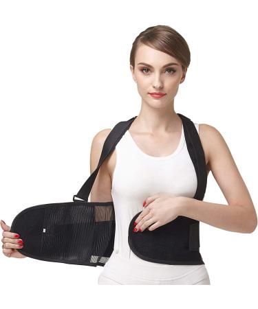 NeoTech Care Back Brace with Suspenders - Light & Breathable Lumbar Support Belt for Lower Back Pain - Size S, Black Color - Buy Online on GoSupps.com