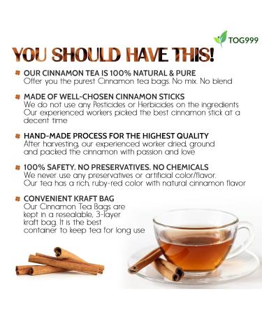 TOG999 Special Tea - Pure Cinnamon - 60 Tea Bags - Buy Online on GoSupps.com