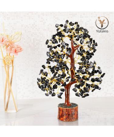 Black Tourmaline Healing Crystal Money Tree - Chakra Balancing Home Decor & Spiritual Gift | Reiki Energy Balancing Tree #4 - Buy Online on GoSupps.com
