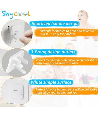 Baby Proofing Outlet Protector Plugs - 37 Pack Hidden Pull Handle Electrical Safety Outlet Covers Not Easy for Child Remove Prevent Babies from Block Electric Shock Risk - Buy Online on GoSupps.com