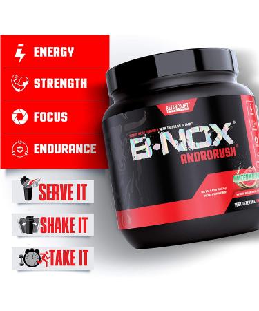 Betancourt Nutrition B-Nox Androrush Pre Workout Supplement with 3 Creatine Blend  BCAAs  Beta-Alanine  and Energy - Watermelon  35 Servings - Buy Online on GoSupps.com